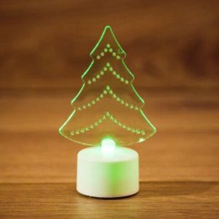 Фигура светодиодная на подставке "Елочка 2D", RGB