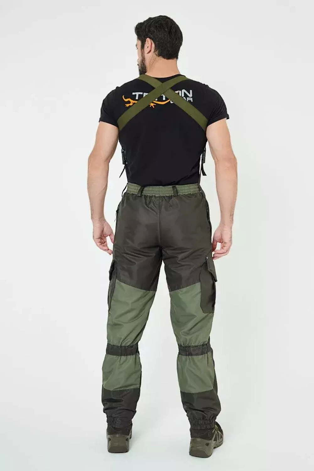 Демисезонный мужской костюм Onerus Горный -5 (Таслан,Флис) Тёмный хаки