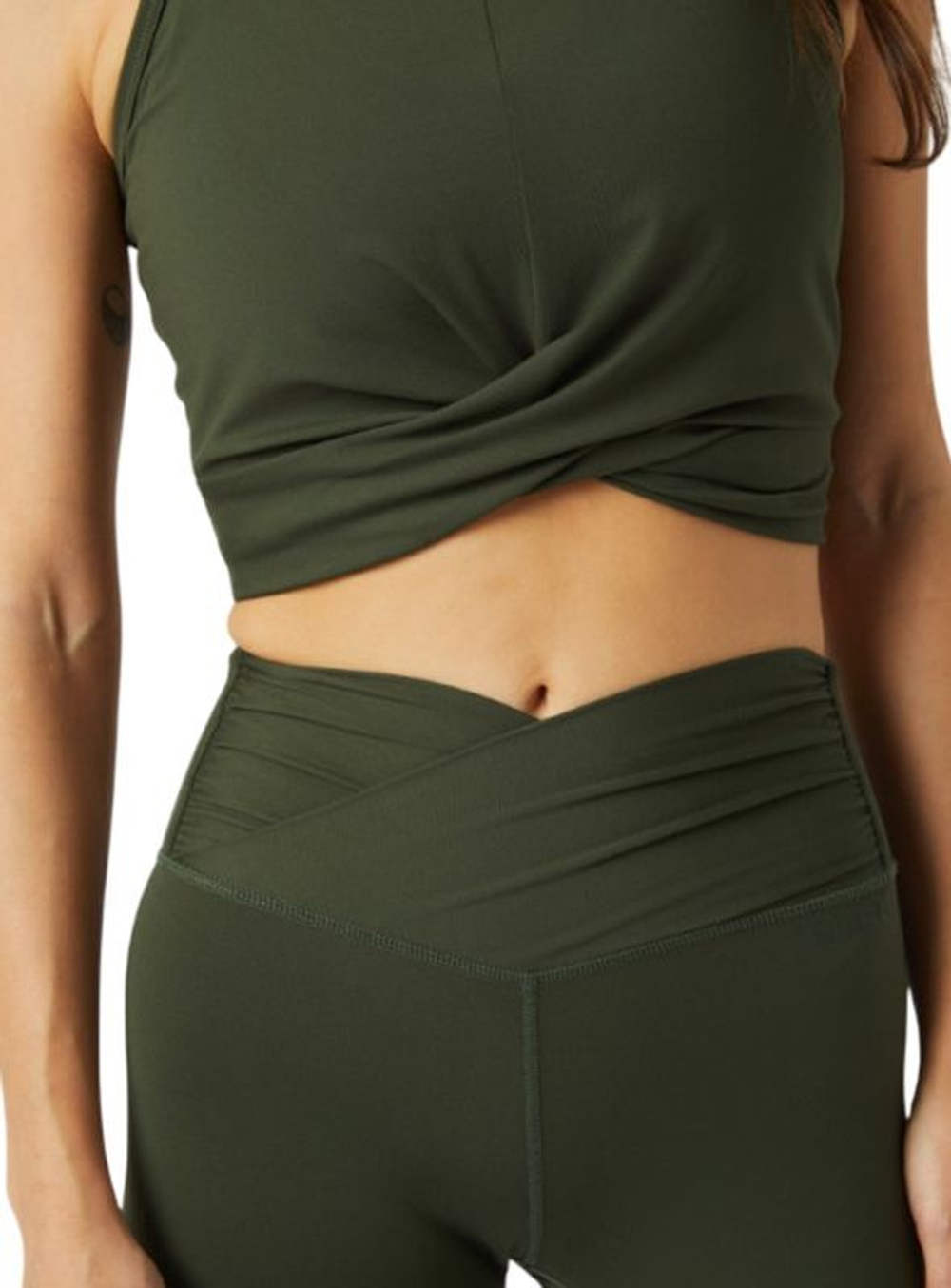 Женский топ теннисный Björn Borg Studio Cross Tank - зеленый