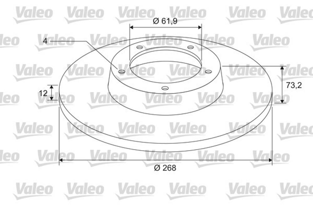 VALEO - 675409-VAL - Brake Disc