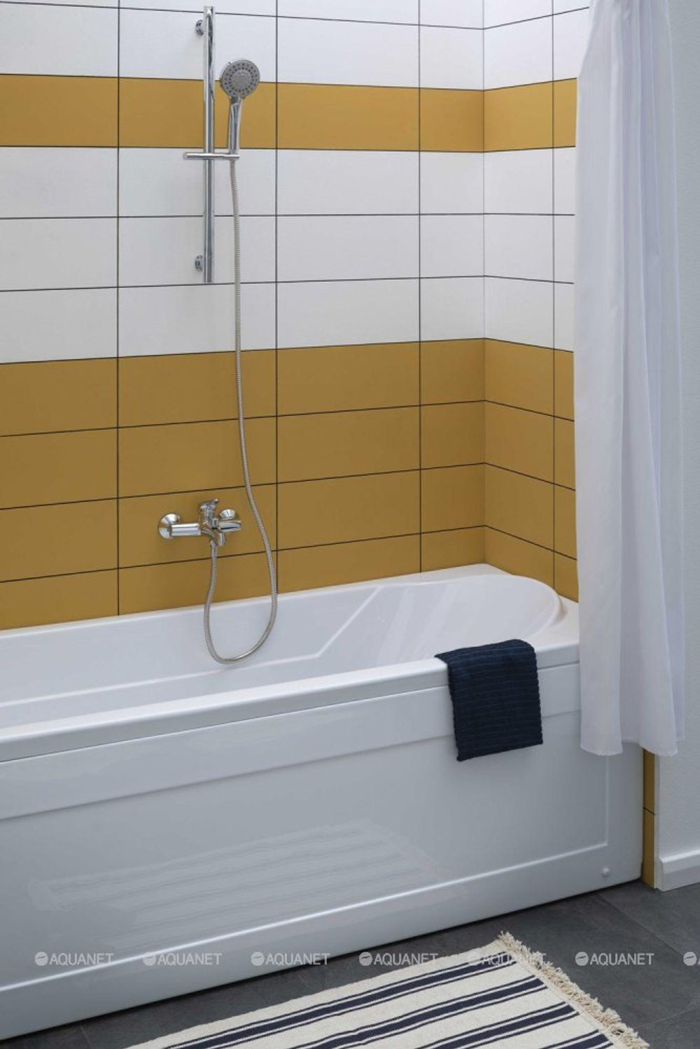 Акриловая ванна Aquanet (Акванет) West NEW 170x70 с каркасом