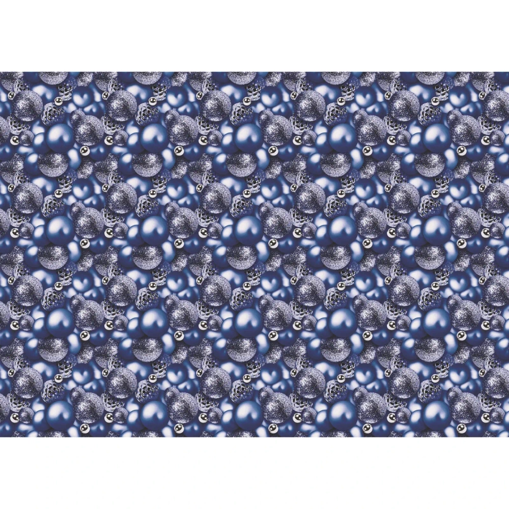 Бумага упаковочная 50х70 см «Волшебные шары», сапфир (1 лист)