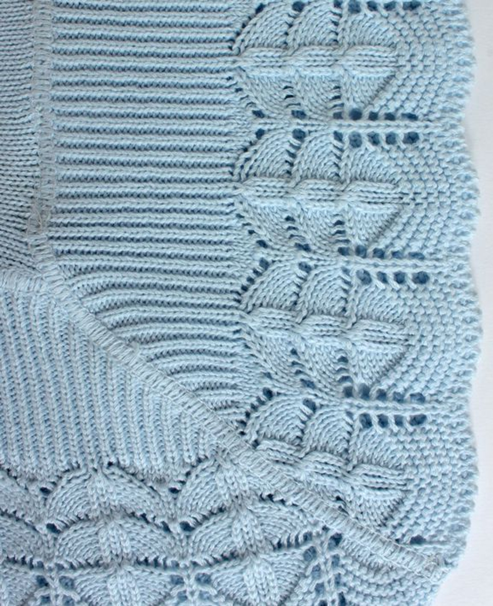 Элитный плед детский Lux 1133 голубой от Luxberry фрагмент