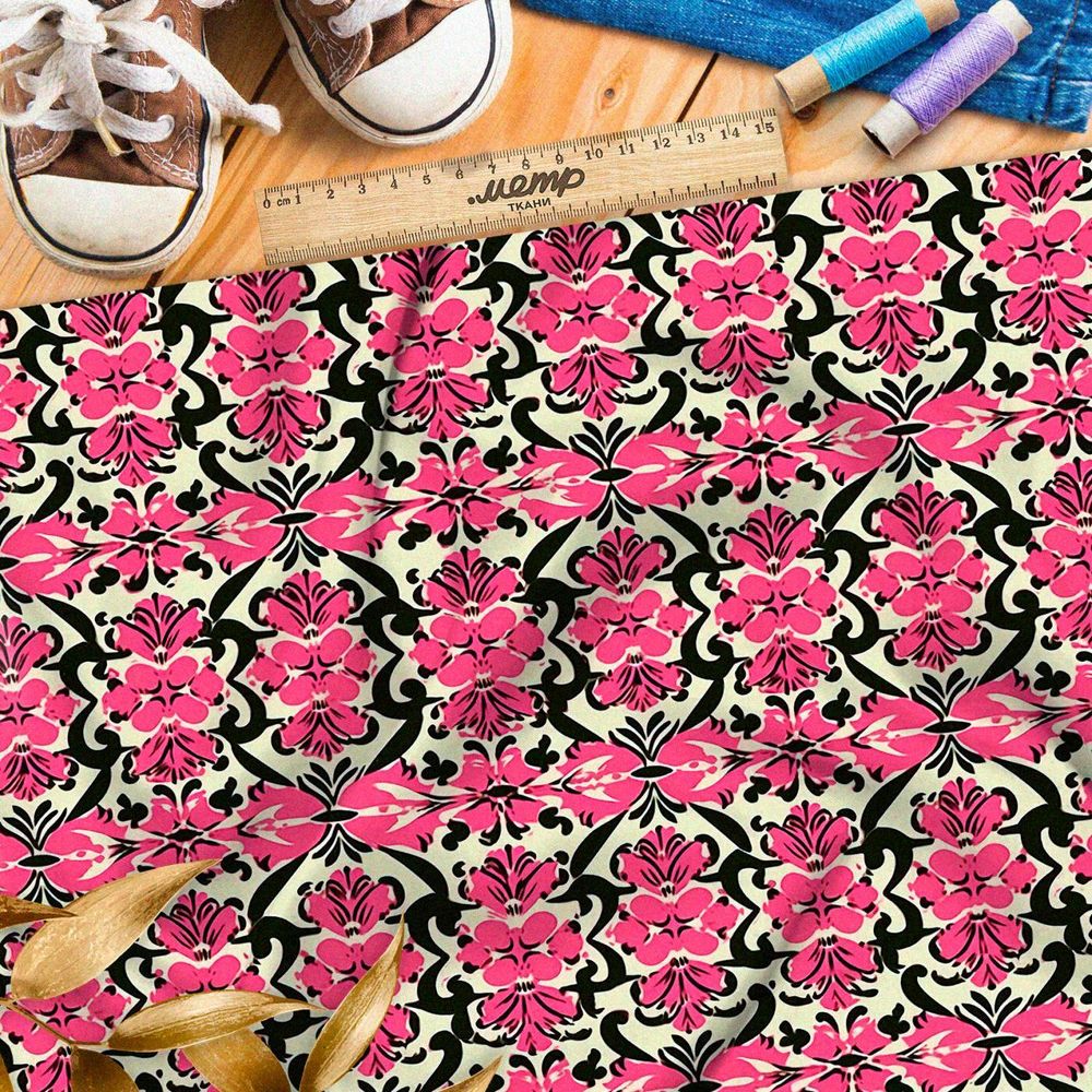 Ткань премиум сатин розовый зефир