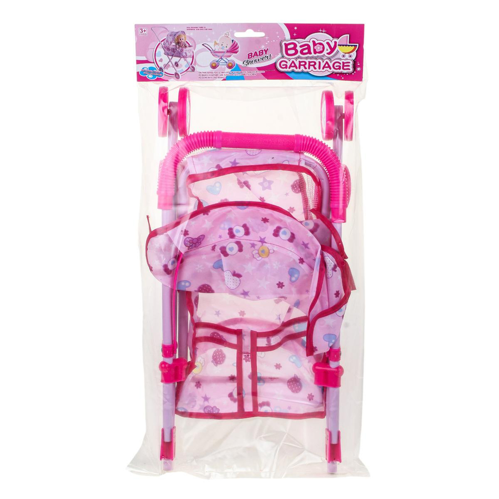 Коляска для кукол сидячая, пакет 3288-4（浅紫）