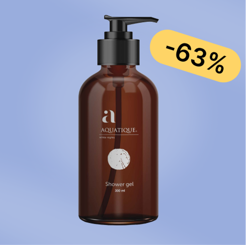 Гель для душа Aquatique (16 шт.) диспенсер 500 мл