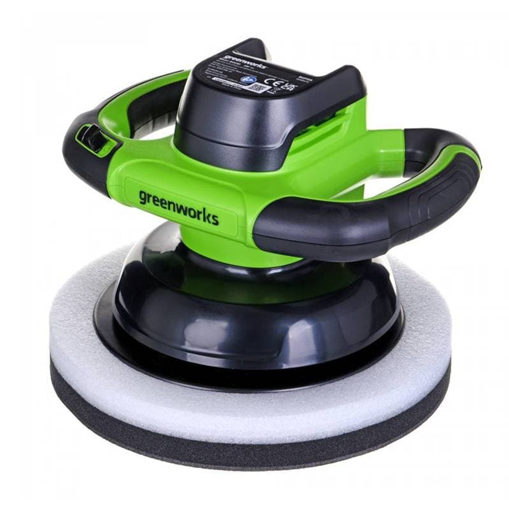 Полировальная машина аккумуляторная Greenworks Арт. 3502107, 24V