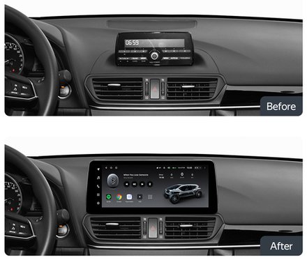 Магнитола для Mazda CX-4 2016-2024 - Teyes LUX ONE монитор 12.3" 2K QLED на Android 10, CarPlay, 4G SIM-слот, 6/128ГБ