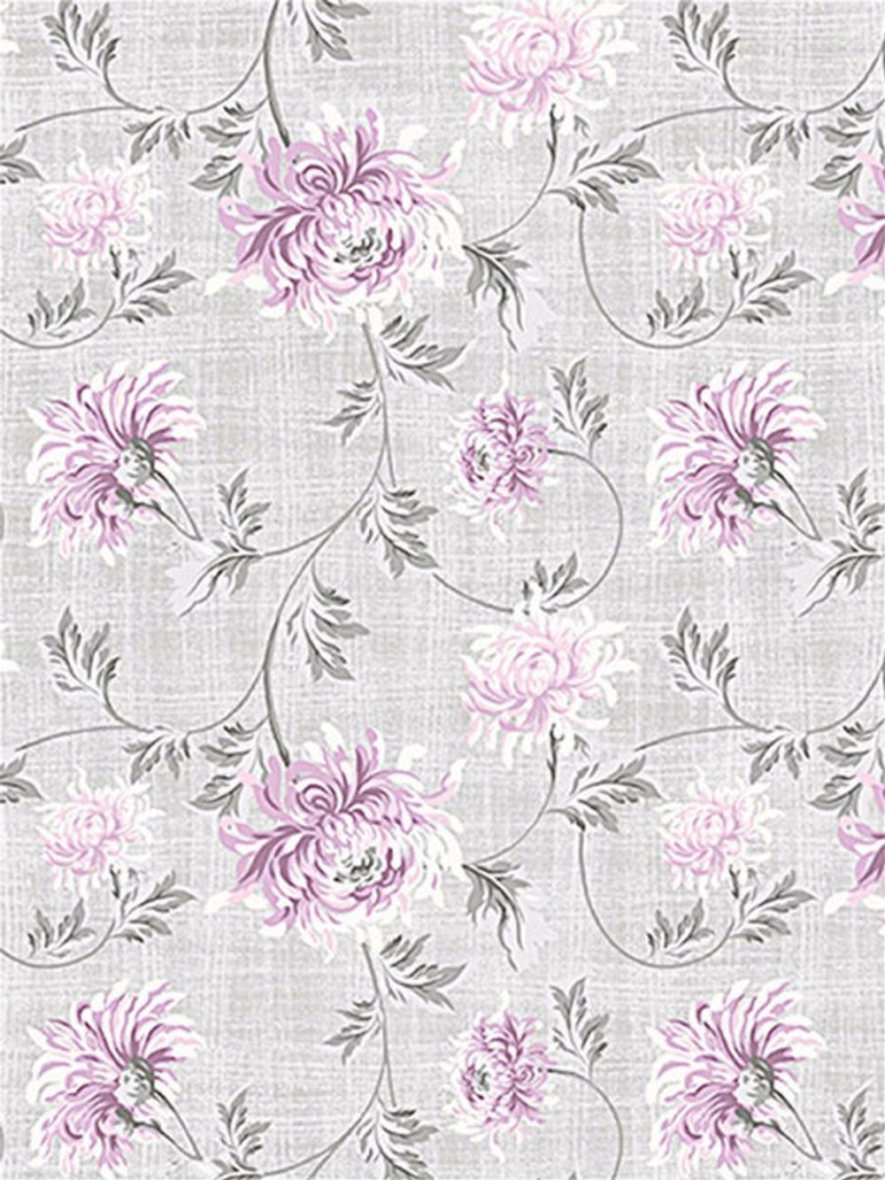 Наволочка комплект 2шт Сказка "Хризантемы" 50х70 см, перкаль