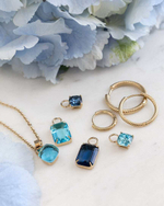 Кольцо Qudo Firenze dark aquamarine 16 мм 610907/15.9 BL/RG