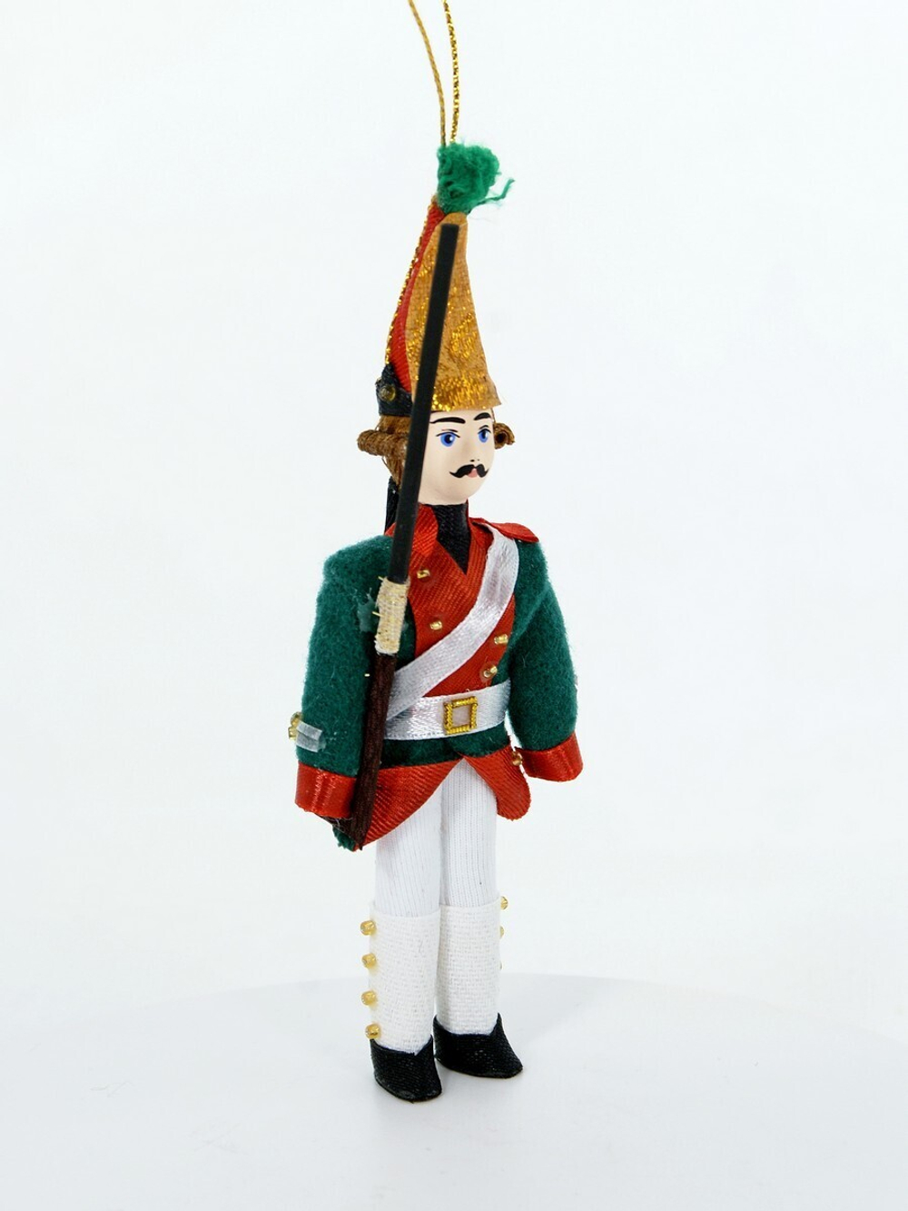 Кукла-подвеска сувенирная Гренадер. Елочная игрушка. Солдатик