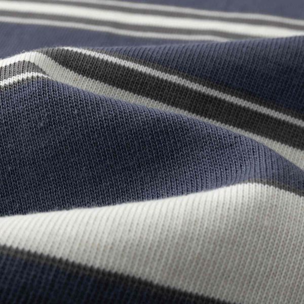 Футболка Nineties серо-синий / бежевый - фото 5