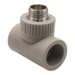 Тройник комб. нар 25х1/2''х25 EVER® plast  СЕРЫЙ (Россия)