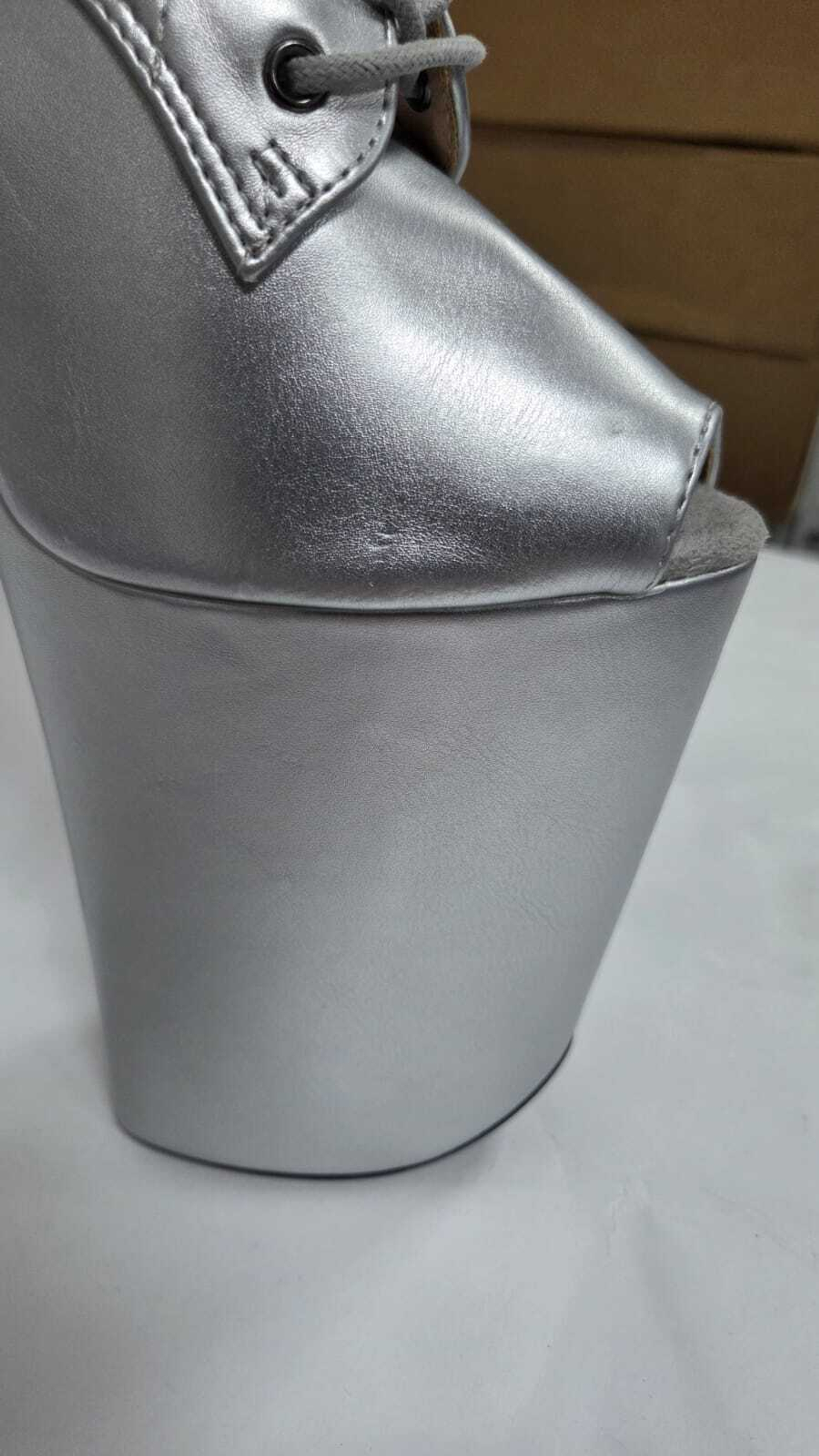 KIKO. Ботильоны четверки. PU. Открытые - SHDB-015-4-PU-sil-sale37_031