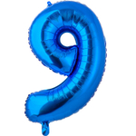 Шар фольгированный Цифра 9 66 см (Синий)