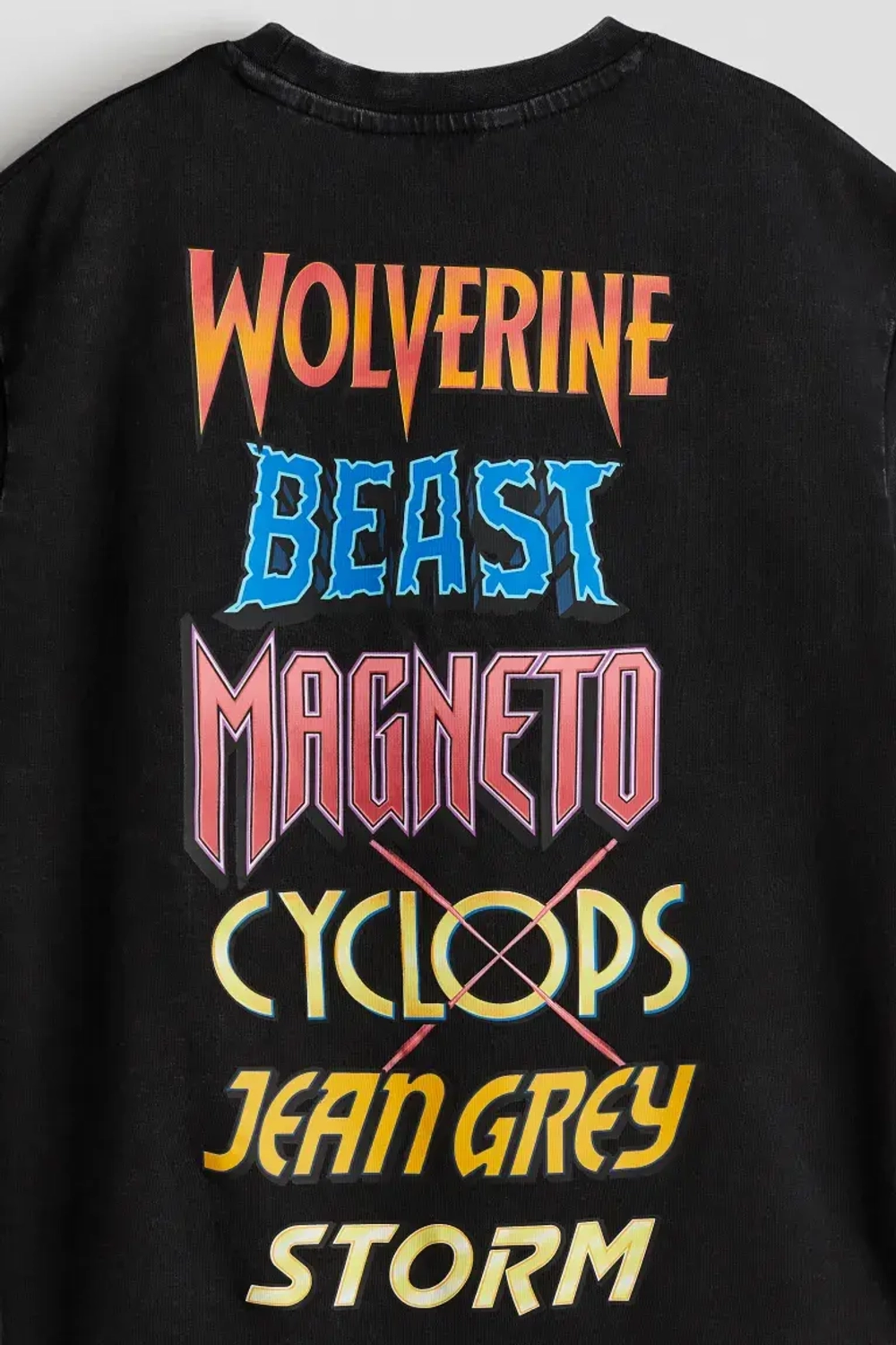 H&M Футболка свободного кроя с принтом, черный