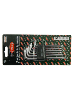 Набор ключей TORX Г-образных длинных с отверстием 7пр.(Т10Н,Т15Н,Т20Н,Т25Н,Т27Н,Т30Н,Т40Н) в пластиковом держателе RockForce##Rock FORCE RF-5071TL