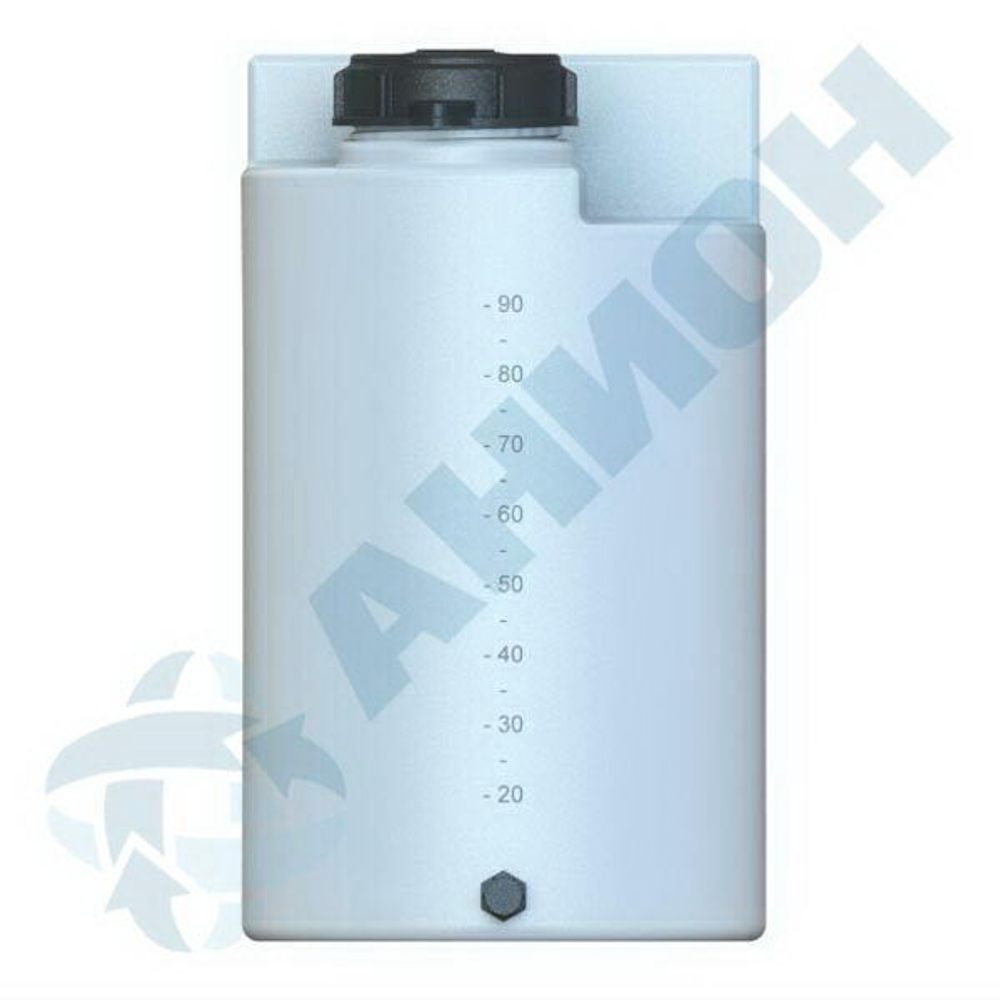 Дозировочный контейнер со сливом Анион 100 л. вертикальный (465x465x785см;белый) - арт.559448