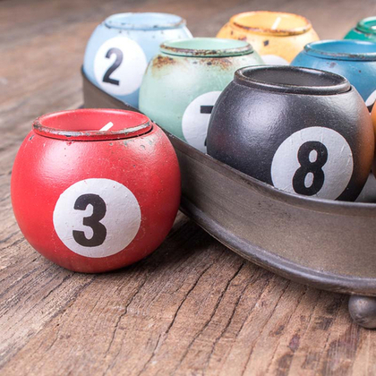 Подсвечники Бильярд, 31 см