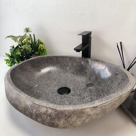 Раковина из речного камня RS-63423 (60*47*16) 0123