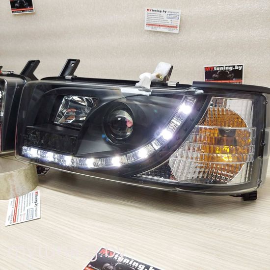 Передние фары daylight black для VW T4