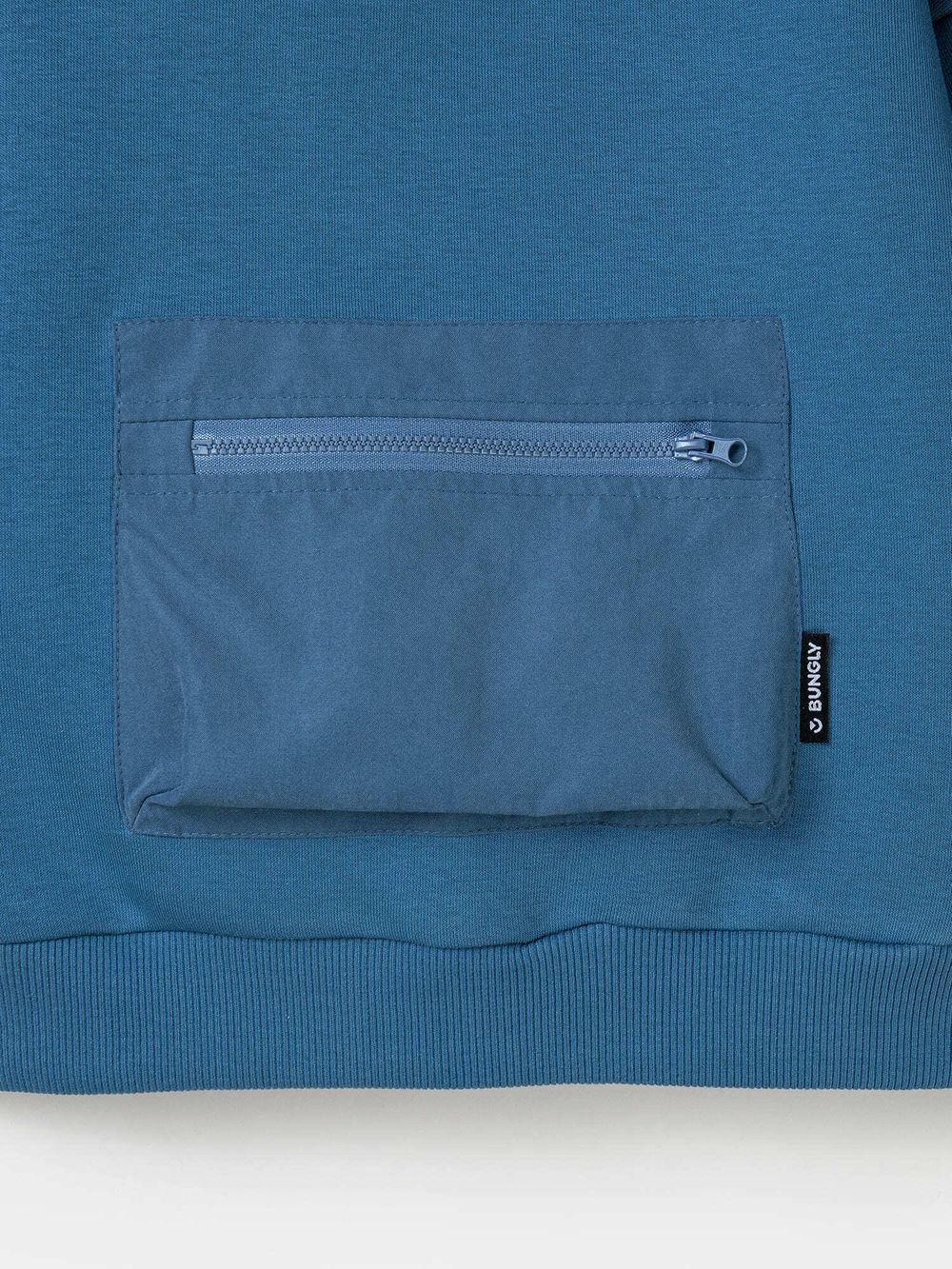 Костюм с худи "Деним" утепленный