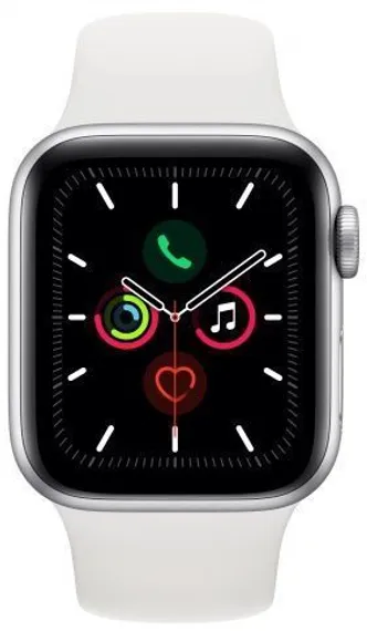 Apple Watch 5 40mm Aluminium Case with Sport Band серебряный