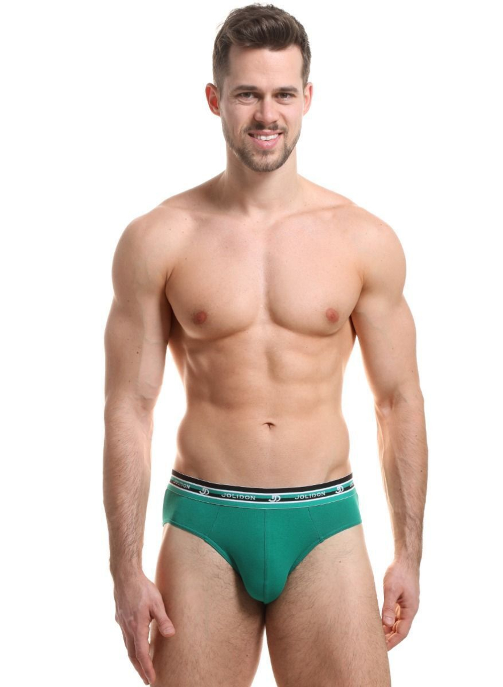 Мужские трусы-слипы с широкой резинкой в спортивном стиле (Размер: M) (Цвет: красный)