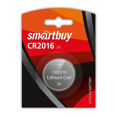 Элемент питания Smartbuy CR2016 BL/1 (комплект 5 шт)