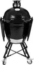 Керамический угольный гриль Primo Round All-In-One, 47 см, с ножками и столиками