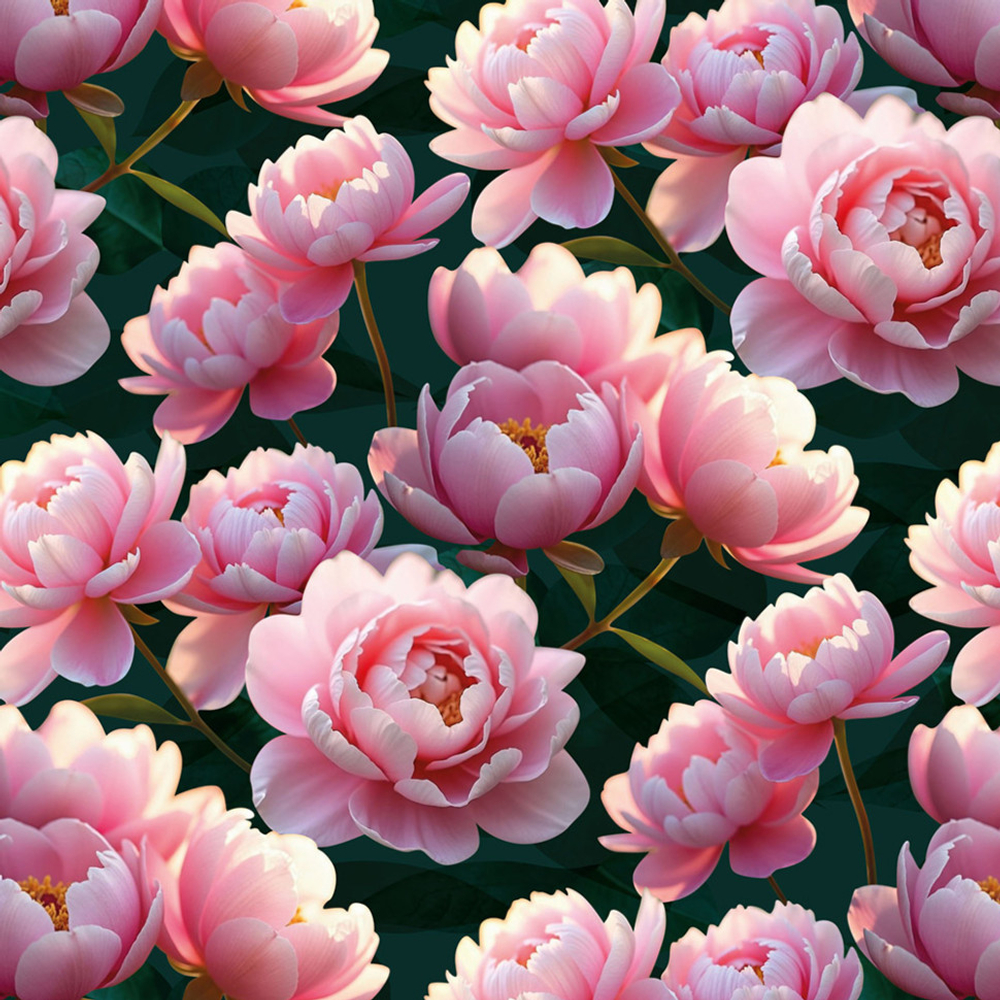 Бумага В листах 10 шт "Цветы и листья" 70 х 70 см (Микс)