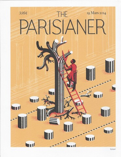 Постер журнала The Parisianer 19-03-2014, двойной