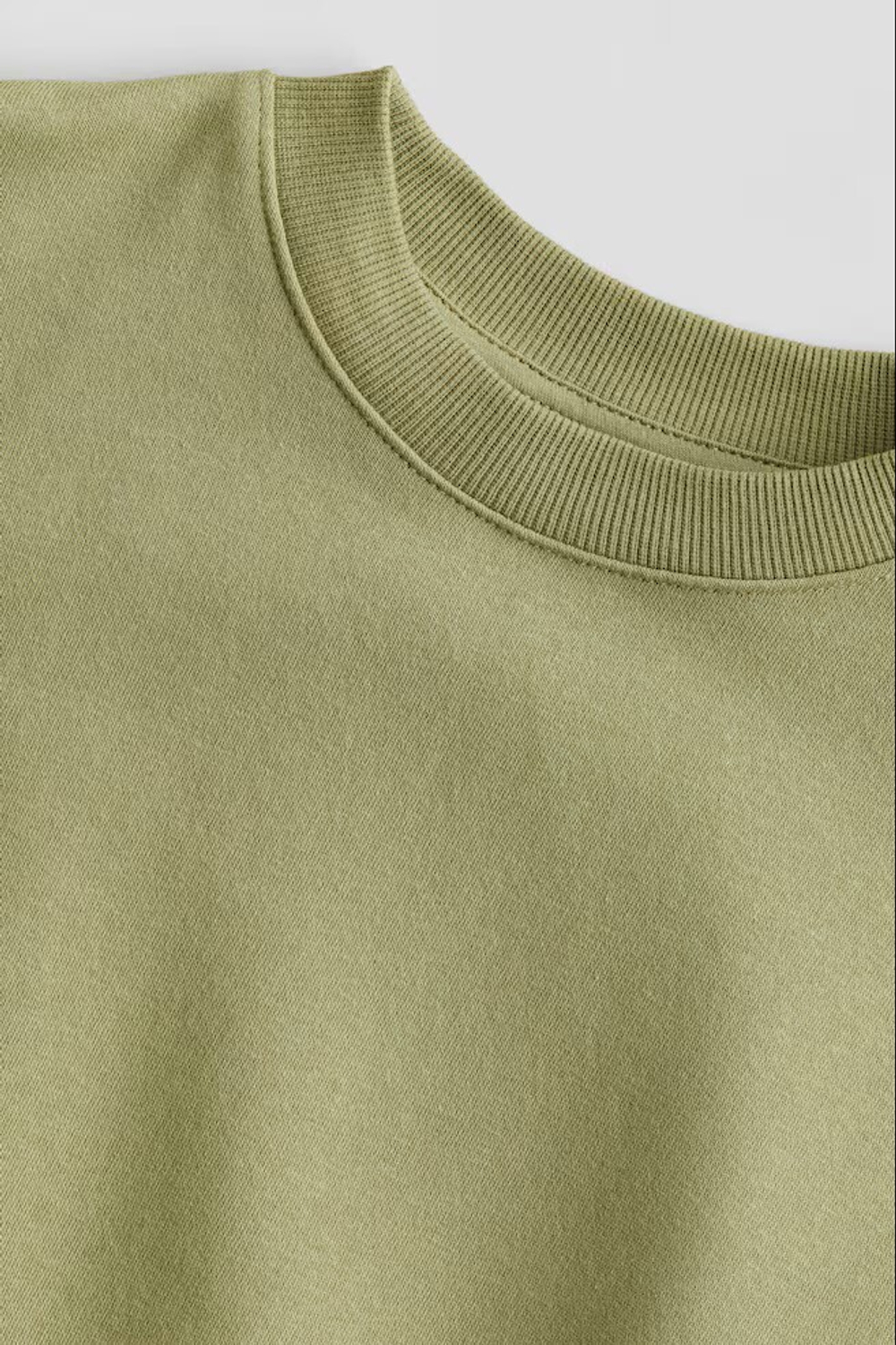 H&M Толстовка с круглым вырезом, зеленый