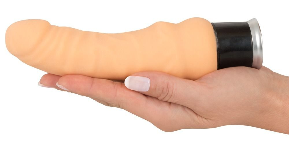 Вибратор-реалистик Nature Skin Real Vibe телесного цвета - 17,5 см. (Цвет: телесный)