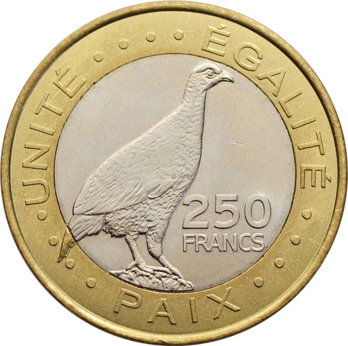 250 франков 2012 Джибути
