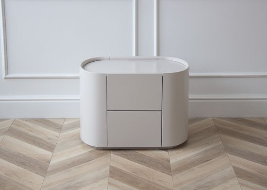 Тумба прикроватная Lagom 2 ящика ширина 60 см (дымка)