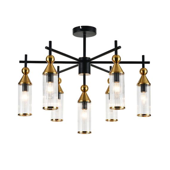 Подвесная люстра Indigo Torazzo 13037/7R Black V000528