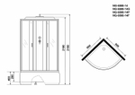 Душевая кабина Niagara Classic 90x90 NG-6508-14P без гидромассажа