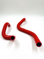 Патрубки отопителя ВАЗ 2190 Гранта, Калина-2 силикон красный 2 шт