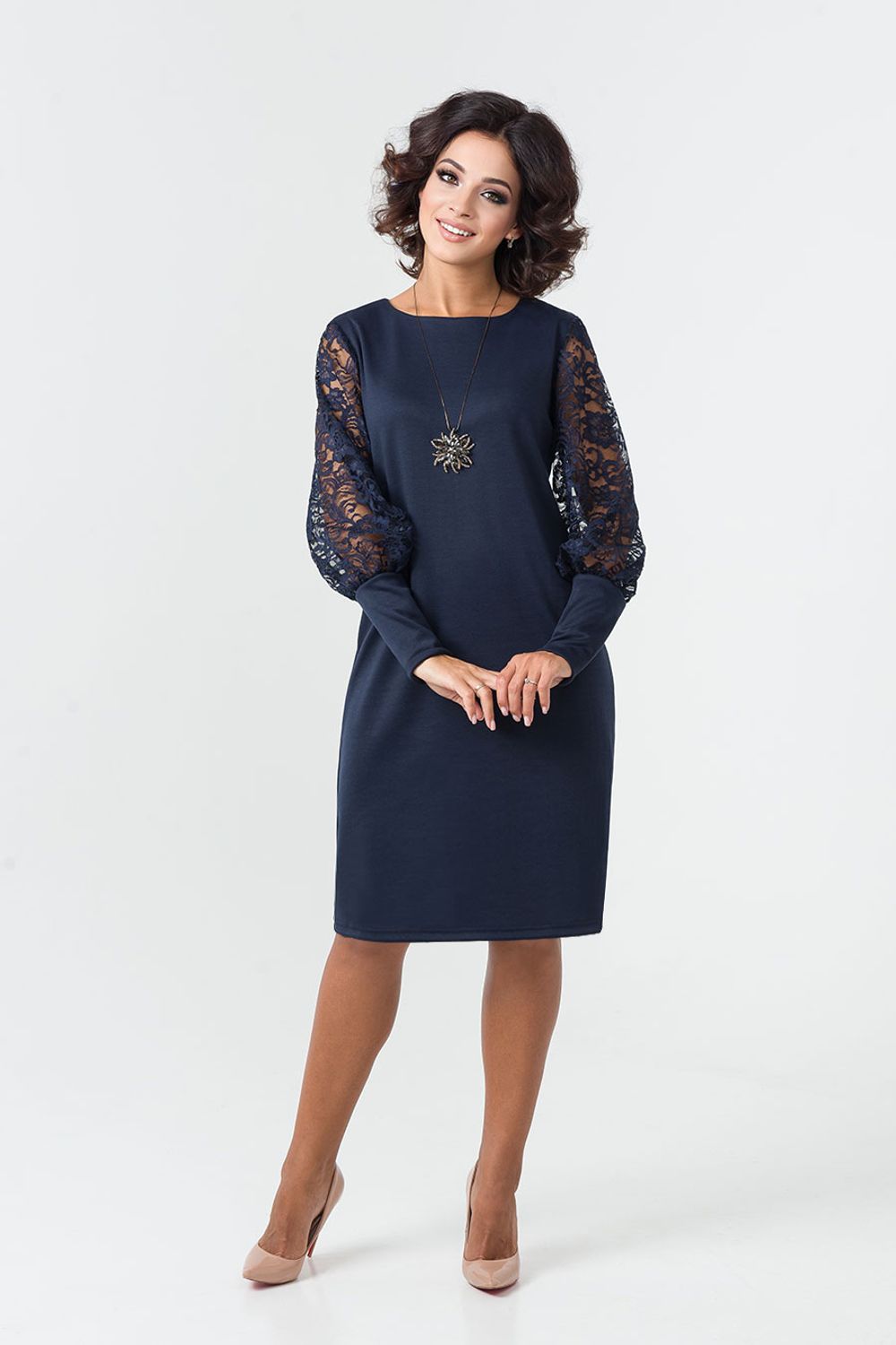 Платье Жозефина(46-56) Serenada темно-синий (Акция)