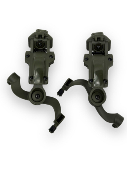 Крепление откидное типа "Чебурашка" на тактический шлем (олива)