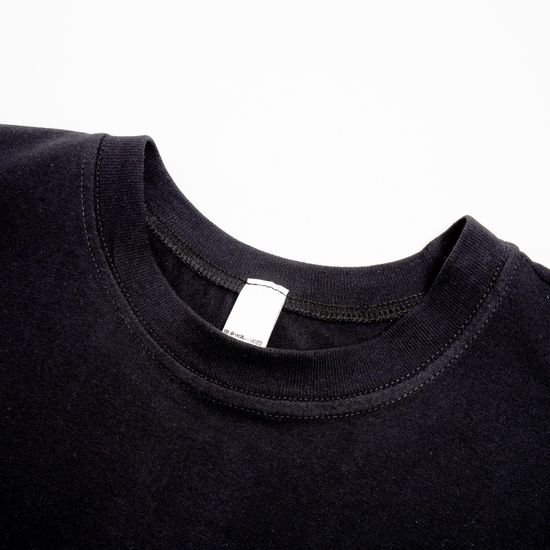 Купить футболку мужскую из хлопка цвет черный с доставкой по России