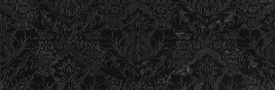 Керамическая плитка для стен Roma Classic Damasco Nero Reale Inserto 30.5x91.5