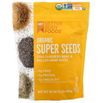 BetterBody Foods, органические суперсемена, 454 г (16 унций)