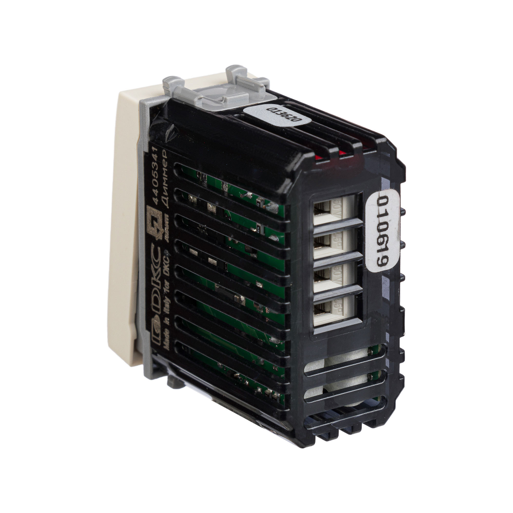 Диммер кнопочный модульный для LED ламп, "Avanti", "Ванильная дымка", 1 модуль