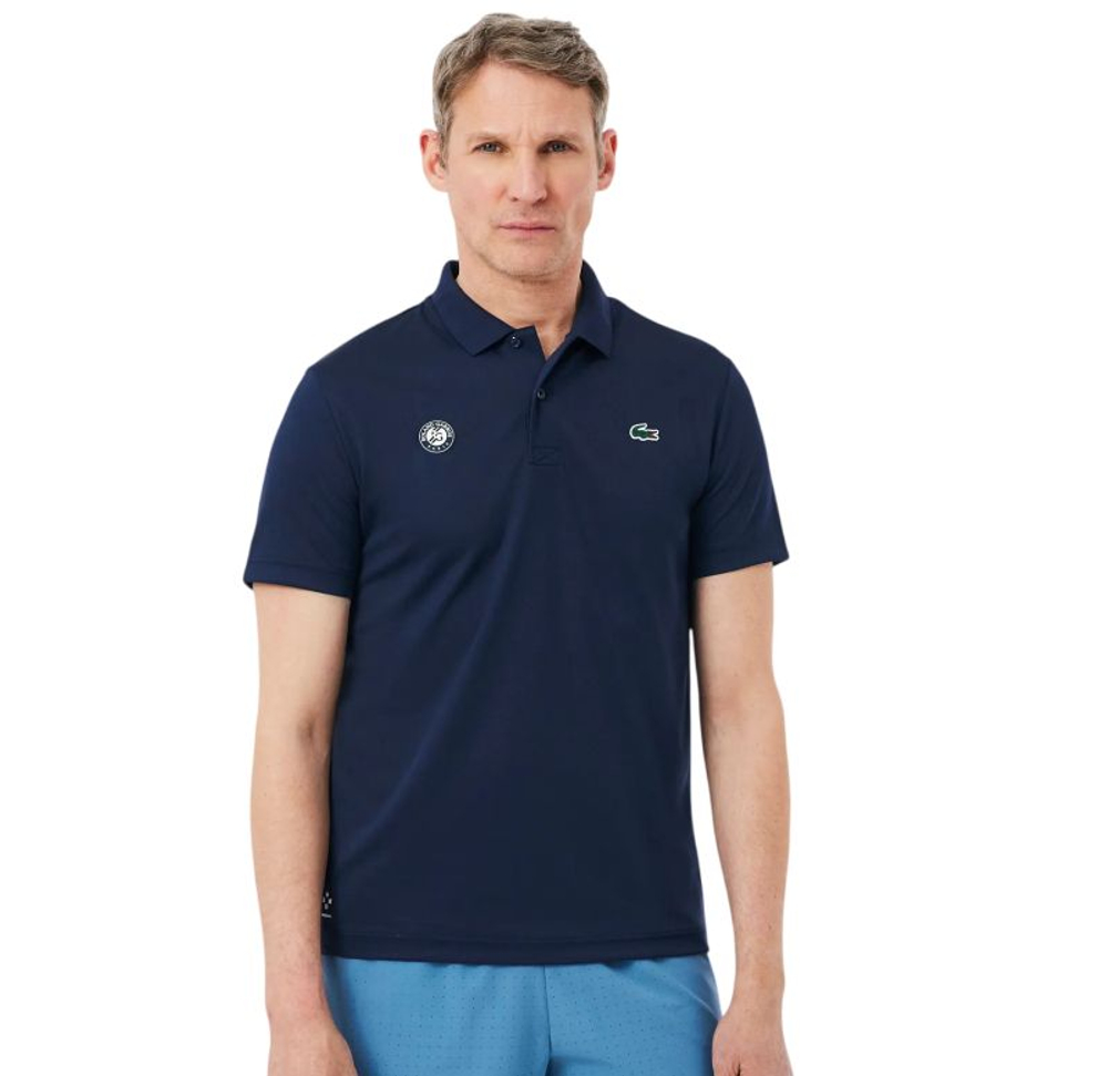 Теннисное поло Lacoste Roland-Garros Edition Tennis - navy blue