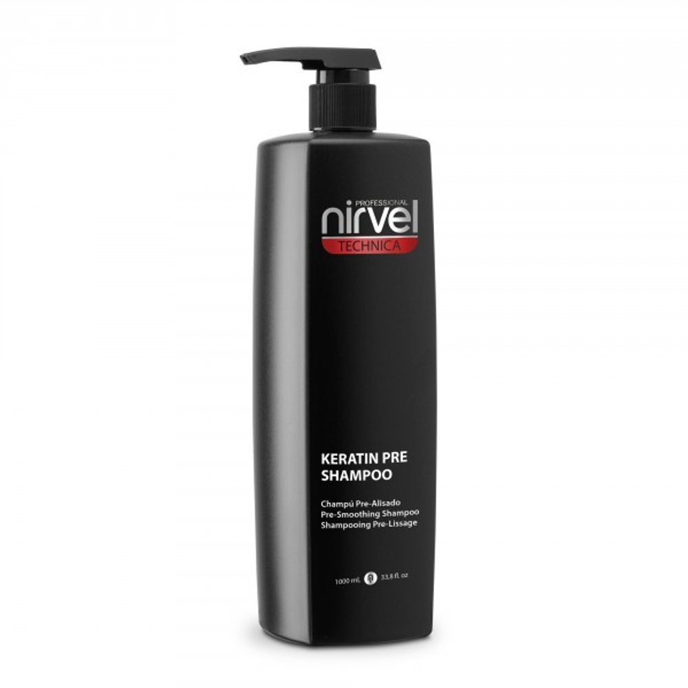 Шампунь кератиновый перед выпрямлением или восстановлением волос Nirvel Keratin Shampoo Pre 1000мл