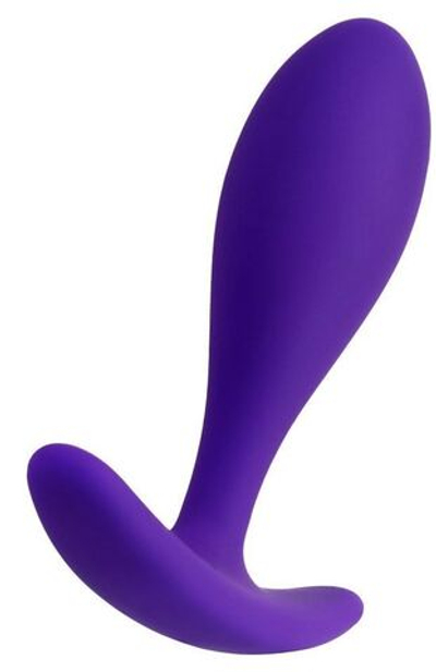 Фиолетовая удлиненная анальная втулка  - 7,2 см.