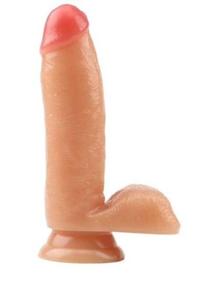 Телесный фаллоимитатор Bedi Dildo - 17 см. (Цвет: телесный)