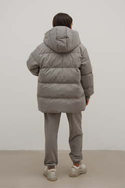 Пуховик COLD SEASON, пепельный